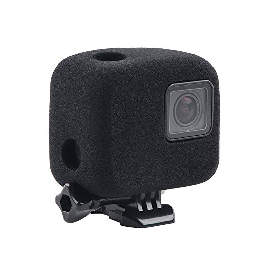 Windschutz-Gehäuse aus Schaumstoff für GoPro Hero 7/6/5 Schwarz – Windschutz-Geräuschunterdrückung für Audio-Videoaufnahmen im Freien von HLEESH
