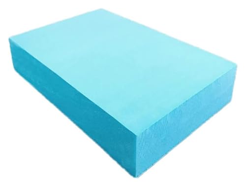 1 Stück Schaumstoffplatte, Hobby-Schaumstoff, hohe Dichte, DIY-Modellmaterial, blau/weißes Blatt for Basteln, Modellieren, Skulptur, DIY for Basteln, 30 cm x 40 cm x 5 cm(Blue) von HLHLH