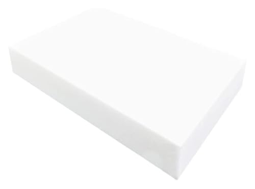 1 Stück Schaumstoffplatte, Hobby-Schaumstoff, hohe Dichte, DIY-Modellmaterial, blau/weißes Blatt for Basteln, Modellieren, Skulptur, DIY for Basteln, 30 cm x 40 cm x 5 cm(White) von HLHLH