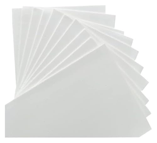 10 Stück 35 x 50 cm Selbstklebende Schaumstoffplatten EVA-Schaumpapier Schaumstoff Bastelplatten Klebefolien Weiß, Dicke 1–10 mm(35cmx50cmx5mm) von HLHLH