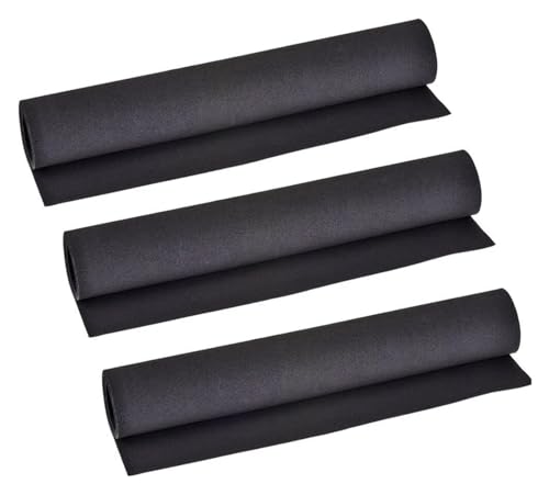 3 Stück 35 cm x 100 cm EVA-Schaumstoffplatten auf Rolle, 1 mm Dicke, EVA-Bastelplatten for DIY-Modellbau, handgefertigtes Material, Weiß/Schwarz(Black) von HLHLH