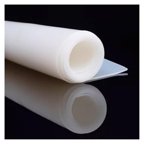 Weiße Silikonkautschukplatte, hochtemperaturbeständige Dichtungsplatte, Dicke 0,5–10 mm, zur Herstellung von Dichtungen und Verschlüssen (Größe: Dicke 8 mm)(Thick2mm) von HLHLH