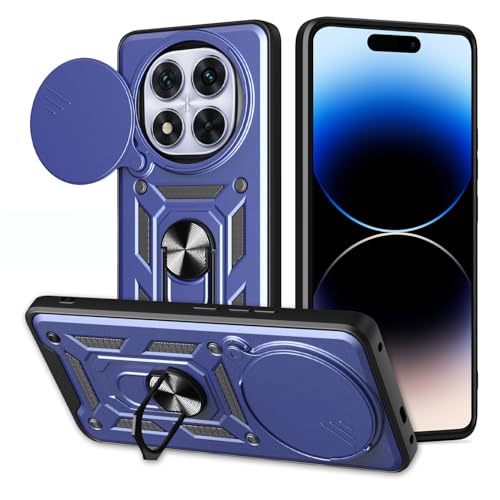 HLVEXH Hülle kompatibel mit Xiaomi Redmi Note 14 Pro 5G / Poco X7 5G 6.67" mit Kameraschutz, Militär Standard Cover Case, Handyhülle mit 360 Grad Ring Ständer Standfunktion Handy Hüllen Blau HLVEXH Hülle kompatibel mit Xiaomi Redmi Note 14 Pro 5G / Poco X7 5G 6.67" mit Kameraschutz, Militär Standard Cover Case, Handyhülle mit 360 Grad Ring Ständer Standfunktion Handy Hüllen Blau von HLVEXH