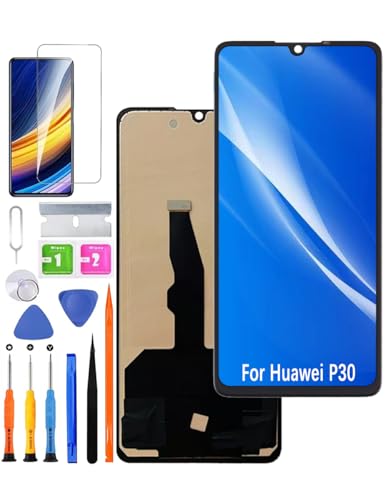 Ersatz Display für Huawei P30 LCD Bildschirm incell, ELE-L29 ELE-L09 ELE-AL00 Display Bildschirm Touch Digitizer Assembly Reparaturteile Kit(Ohne Fingerabdruck) von HLYGZX