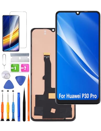 Ersatz Display für Huawei P30 Pro LCD Bildschirm TFT, VOG-L29 VOG-L09 VOG-AL00 Display Bildschirm Touch Digitizer Assembly Reparaturteile Kit(No Fingerprint, Not Curved Screen) von HLYGZX