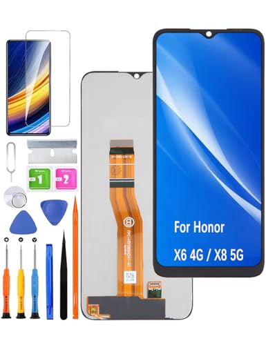 Ersatz Original Display für Honor X8 5G LCD Bildschirm, für Honor X6 4G Display Bildschirm Touch Digitizer Assembly Reparaturteile Kit(Ohne für X8 4G) von HLYGZX