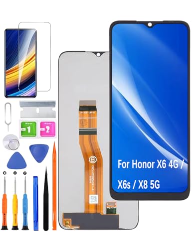 Ersatz Display für Huawei Honor X6 4G / X6s / X8 5G LCD-Bildschirm, VNE-LX1 VNE-LX2 VNE-LX3 VNE-N41 Bildschirm LCD Display Touch Digitizer Assembly Reparaturteile Kit von HLYGZX