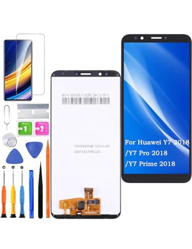 Ersatz Display für Huawei Y7 2018 / Y7 Pro 2018 LCD Bildschirm, für Huawei Y7 Prime 2018 Display Bildschirm Touch Digitizer Assembly Reparaturteile Kit von HLYGZX
