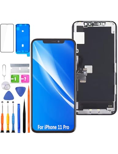 HLYGZX Display für iPhone 11 Pro LCD Bildschirm Ersatz FHD Touchscreen 3D Touch Face ID Digitizer Rahmen Montage，Waterproof Adhesive，Reparaturkits NEU von HLYGZX