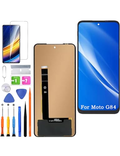 HLYGZX Ersatz Display für Motorola Moto G84 LCD Bildschirm TFT, XT2347 Display Bildschirm Touch Digitizer Assembly Reparaturteile Kit(Ohne Fingerabdruck) von HLYGZX