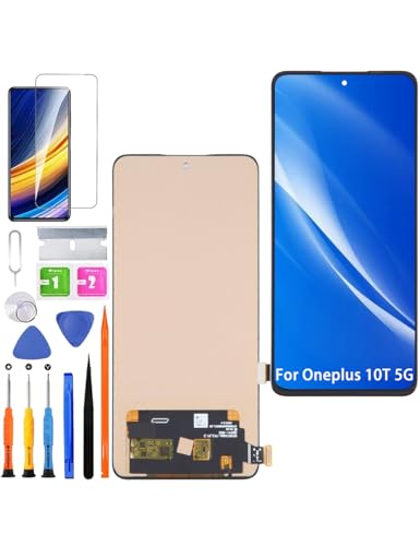 HLYGZX Ersatz Display für Oneplus 10T 5G LCD Bildschirm TFT, CPH2415 CPH2413 CPH2417 Display Bildschirm Touch Digitizer Assembly Reparaturteile Kit(Ohne Fingerabdruck) von HLYGZX