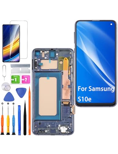 HLYGZX Ersatz Display für Samsung Galaxy S10e LCD Bildschirm TFT,G970F G970U G970W Display Bildschirm Touch Digitizer Assembly Reparaturteile Kit(Schwarz mit Rahmen) von HLYGZX