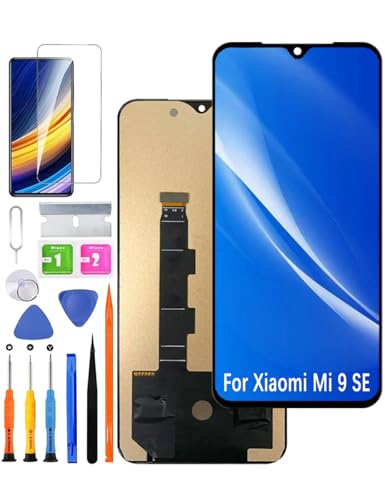 HLYGZX Ersatz Display für Xiaomi Mi 9 SE LCD-Bildschirm TFT, M1903F2G Bildschirm LCD Display Touch Digitizer Assembly Reparaturteile Kit(Ohne Fingerabdruck) von HLYGZX