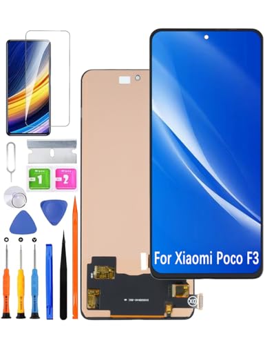 HLYGZX Ersatz Display für Xiaomi Poco F3 LCD-Bildschirm TFT, M2012K11AG Bildschirm LCD Display Touch Digitizer Assembly Reparaturteile Kit von HLYGZX
