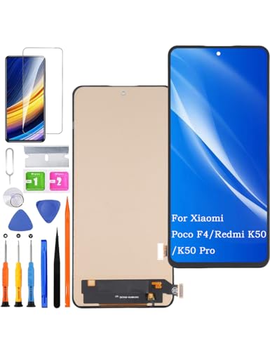 HLYGZX Ersatz Display für Xiaomi Poco F4 LCD Bildschirm TFT, für Redmi K50 / K50 Pro Display Bildschirm Touch Digitizer Assembly Reparaturteile Kit HLYGZX Ersatz Display für Xiaomi Poco F4 LCD Bildschirm TFT, für Redmi K50 / K50 Pro Display Bildschirm Touch Digitizer Assembly Reparaturteile Kit von HLYGZX