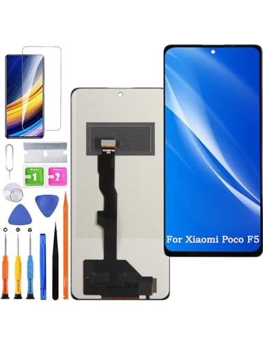 HLYGZX Ersatz Display für Xiaomi Poco F5 LCD Bildschirm TFT, 23049PCD8G 23049PCD8I Display Bildschirm Touch Digitizer Assembly Reparaturteile Kit von HLYGZX
