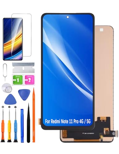 HLYGZX Ersatz Display für Xiaomi Redmi Note 11 Pro 4G / 5G LCD-Bildschirm TFT, 2201116TG 2201116TI 21091116I 2201116SG Bildschirm LCD Display Touch Digitizer Assembly Reparaturteile Kit HLYGZX Ersatz Display für Xiaomi Redmi Note 11 Pro 4G / 5G LCD-Bildschirm TFT, 2201116TG 2201116TI 21091116I 2201116SG Bildschirm LCD Display Touch Digitizer Assembly Reparaturteile Kit von HLYGZX