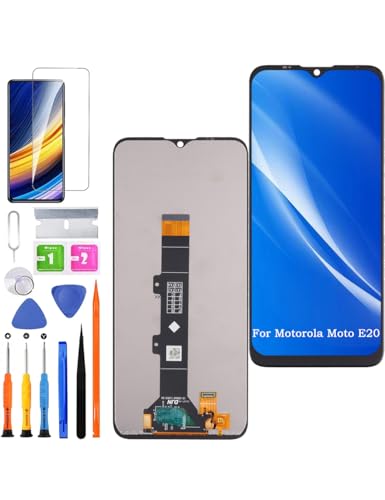 HLYGZX Ersatz Display für Motorola Moto E20 LCD Bildschirm, XT2155 Display Bildschirm Touch Digitizer Assembly Reparaturteile Kit von HLYGZX