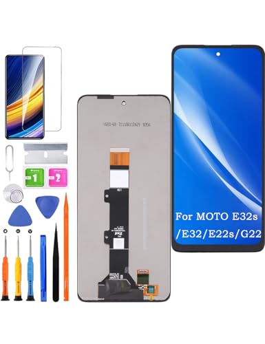 HLYGZX Ersatz Display für Motorola Moto G22 / E32s LCD Bildschirm, für Moto E32 / E22s Display Bildschirm Touch Digitizer Assembly Reparaturteile Kit HLYGZX Ersatz Display für Motorola Moto G22 / E32s LCD Bildschirm, für Moto E32 / E22s Display Bildschirm Touch Digitizer Assembly Reparaturteile Kit von HLYGZX