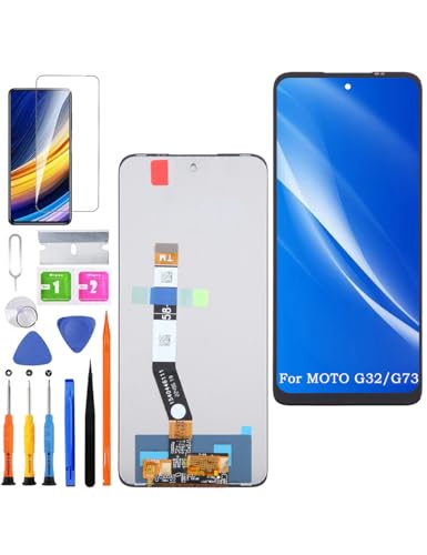 HLYGZX Ersatz Display für Motorola Moto G32 / G73 LCD Bildschirm, XT2235 Display Bildschirm Touch Digitizer Assembly Reparaturteile Kit von HLYGZX