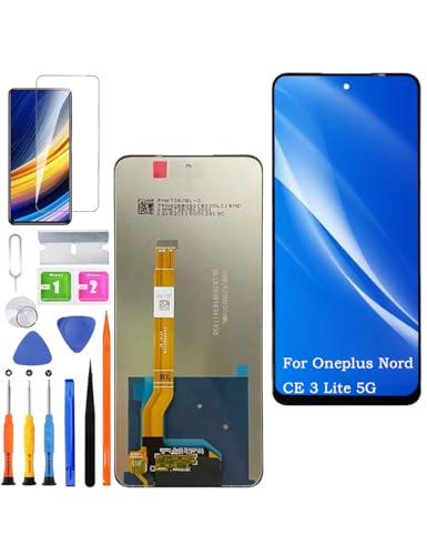 HLYGZX Ersatz Display für Oneplus Nord CE 3 Lite 5G LCD Bildschirm, CPH2467 CPH2465 Display Bildschirm Touch Digitizer Assembly Reparaturteile Kit HLYGZX Ersatz Display für Oneplus Nord CE 3 Lite 5G LCD Bildschirm, CPH2467 CPH2465 Display Bildschirm Touch Digitizer Assembly Reparaturteile Kit von HLYGZX