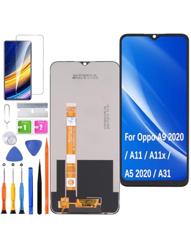 HLYGZX Ersatz Display für Oppo A11 / A11x LCD Bildschirm, für Oppo A9 2020 / A5 2020 / A31 Display Bildschirm Touch Digitizer Assembly Reparaturteile Kit von HLYGZX