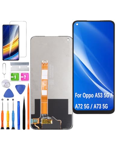 HLYGZX Ersatz Display für Oppo A53 5G / A72 5G LCD Bildschirm, für Oppo A73 5G Display Bildschirm Touch Digitizer Assembly Reparaturteile Kit von HLYGZX