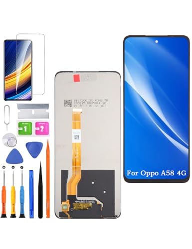 HLYGZX Ersatz Original Display für Oppo A58 4G LCD Bildschirm, CPH2577 Display Bildschirm Touch Digitizer Assembly Reparaturteile Kit(Nicht für 5G Version) von HLYGZX