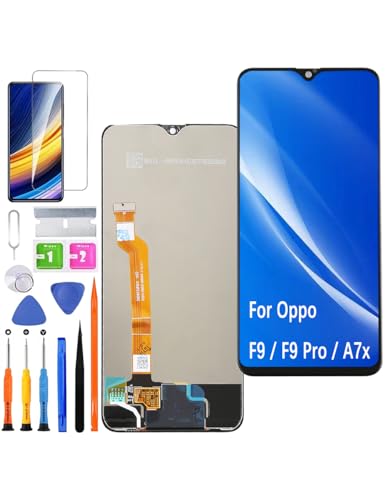 HLYGZX Ersatz Display für Oppo F9 / F9 Pro LCD Bildschirm, für Oppo A7x Display Bildschirm Touch Digitizer Assembly Reparaturteile Kit HLYGZX Ersatz Display für Oppo F9 / F9 Pro LCD Bildschirm, für Oppo A7x Display Bildschirm Touch Digitizer Assembly Reparaturteile Kit von HLYGZX