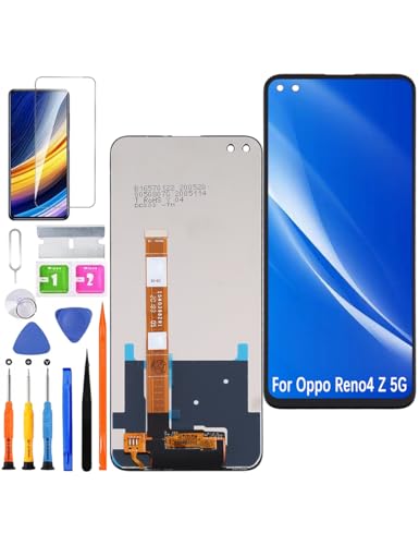HLYGZX Ersatz Display für Oppo Reno4 Z 5G LCD Bildschirm, CPH2065 Display Bildschirm Touch Digitizer Assembly Reparaturteile Kit HLYGZX Ersatz Display für Oppo Reno4 Z 5G LCD Bildschirm, CPH2065 Display Bildschirm Touch Digitizer Assembly Reparaturteile Kit von HLYGZX