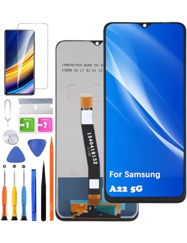 HLYGZX Ersatz Original Display für Samsung Galaxy A22 5G LCD-Bildschirm, A226B A226BR A226L Bildschirm LCD Display Touch Digitizer Assembly Reparaturteile Kit von HLYGZX