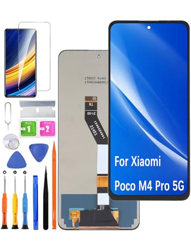 HLYGZX Ersatz Original Display für Redmi Note 11s 5G LCD-Bildschirm, für Xiaomi Poco M4 Pro 5G Bildschirm LCD Display Touch Digitizer Assembly Reparaturteile Kit von HLYGZX