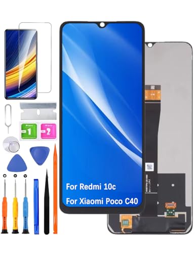 HLYGZX Ersatz Display für Xiaomi Redmi 10c LCD-Bildschirm, für Xiaomi Poco C40 Bildschirm LCD Display Touch Digitizer Assembly Reparaturteile Kit HLYGZX Ersatz Display für Xiaomi Redmi 10c LCD-Bildschirm, für Xiaomi Poco C40 Bildschirm LCD Display Touch Digitizer Assembly Reparaturteile Kit von HLYGZX