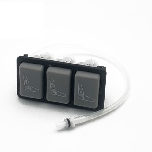 Lendenwirbelstütze für LKW-Sitz, IPS-Ventil (rechtsgrau), passend für ISRI/Man/IVECO OE 857870 29073-02/04E 42538404, 3-Tasten-ergonomische Anpassung für Schwerlastsitze von HM