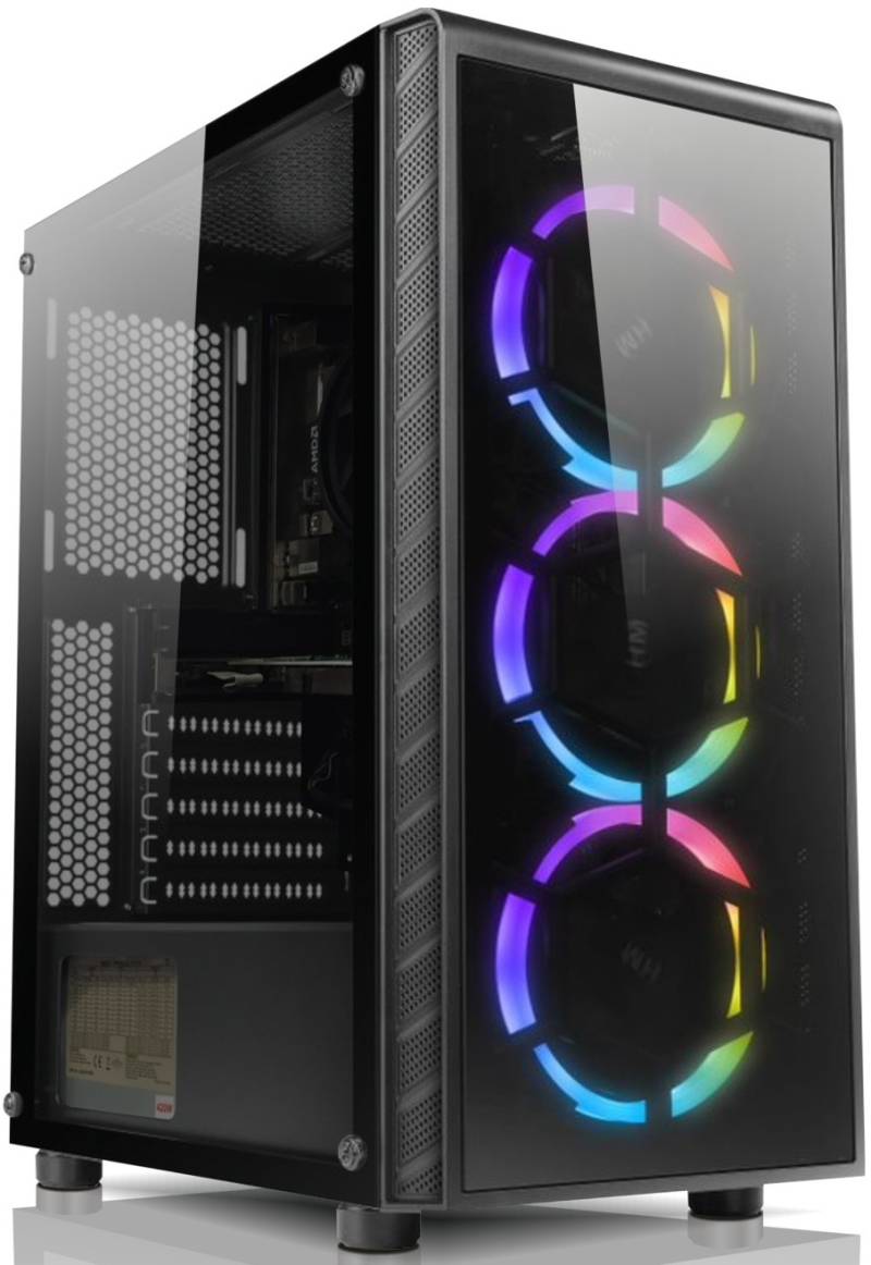 HM24 Gaming-PC HM247765 B-Ware [Ryzen 7 5750G / 32GB RAM / 1TB SSD / Radeon Grafik / Win11 Pro] von HM24