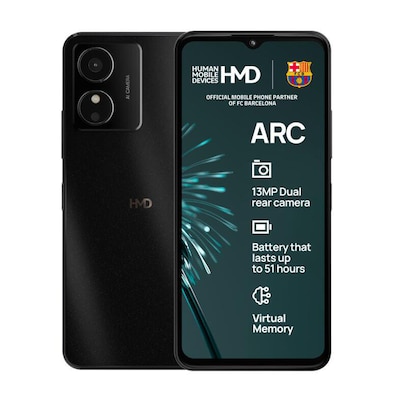 HMD Arc 4/64 GB Shadow Black 16,6 cm (6,52") Android 14 Smartphone von HMD