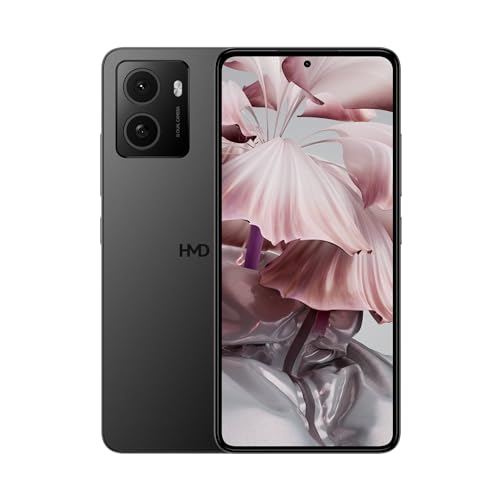 HMD Smartphone Pulse (64 GB Speicher, 5000mAh Akku, 6.56” HD+ HID Display, 13 MP Kamera, Android 14, 4G, IP52 Zertifiziert, Quick Fix Design) Meteor Black von HMD