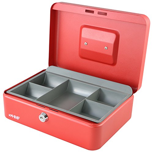 HMF 10125-03 Geldkassette 25 x 18 x 9,5 cm, rot von HMF