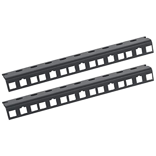 HMF 66805-02 Rackschiene für Serverschrank | 2 Stück | 10 Zoll | 5 HE | Schwarz von HMF