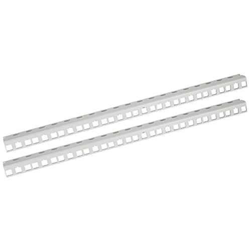 HMF 66810-07 Rackschiene für Serverschrank | 2 Stück | 10 Zoll | 10 HE | Lichtgrau von HMF