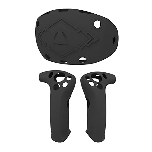 HMHAMA VR Controller Grips Cover & Headset Schutzhülle Set Kompatibel für PS VR2, Weiche Verdickte Silikon Schutzhülle für VR Zubehör von HMHAMA