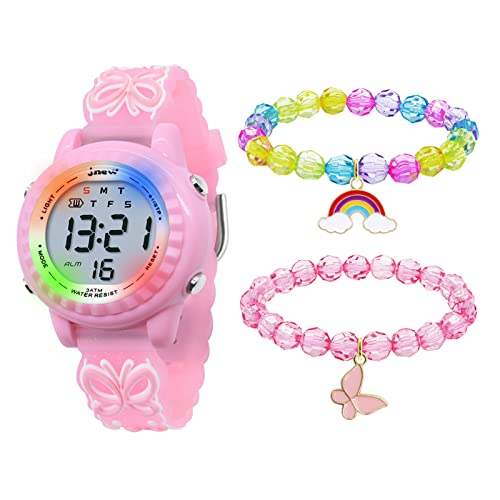 HMJIA 3D Cartoon Design Armbanduhr für Kinder Jungen und Mädchen 3ATM Wasserdicht Kinderuhr mit Wecker Datum Stoppuhr LED HMJIA 3D Cartoon Design Armbanduhr für Kinder Jungen und Mädchen 3ATM Wasserdicht Kinderuhr mit Wecker Datum Stoppuhr LED von HMJIA
