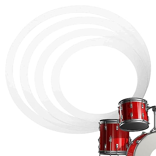 Trommelring - Percussion Snare Drum Ring Drum Kit - Konzert-Snaredrumfelle, Trommelschalldämpfer, Dämpfungsringe, Konzerttrommel-Schalldämpfer-Pad für Familienmitglieder Hmltd von HMLTD