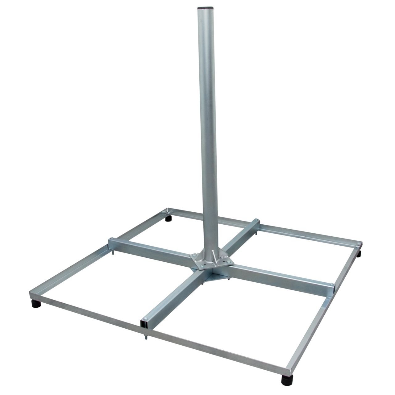 FLACHDACHSTÄNDER / BALKONSTÄNDER PROFI 4X 50X50CM STAHL 1M MAST 60MM FLACHDACHSTÄNDER / BALKONSTÄNDER PROFI 4X 50X50CM STAHL 1M MAST 60MM von HMP