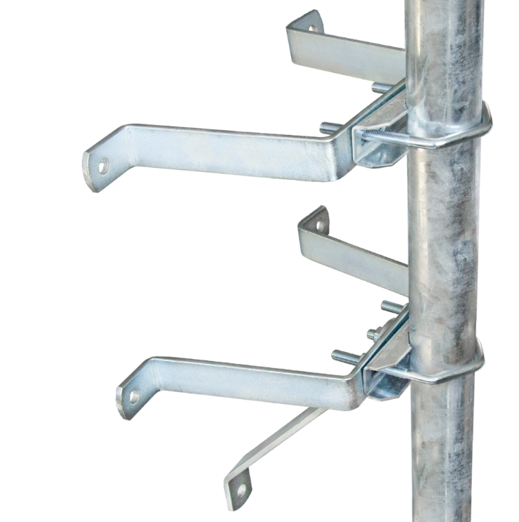 Mauerhalterset 10cm Stahl SAT Wandabstandshalter für Mast bis Ø 60mm Mauerhalterset 10cm Stahl SAT Wandabstandshalter für Mast bis Ø 60mm von HMP