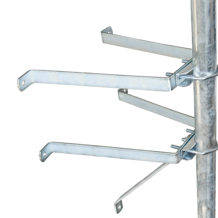 Mauerhalterset 40cm Stahl SAT Wandabstandshalter für Mast bis Ø 60mm Mauerhalterset 40cm Stahl SAT Wandabstandshalter für Mast bis Ø 60mm von HMP