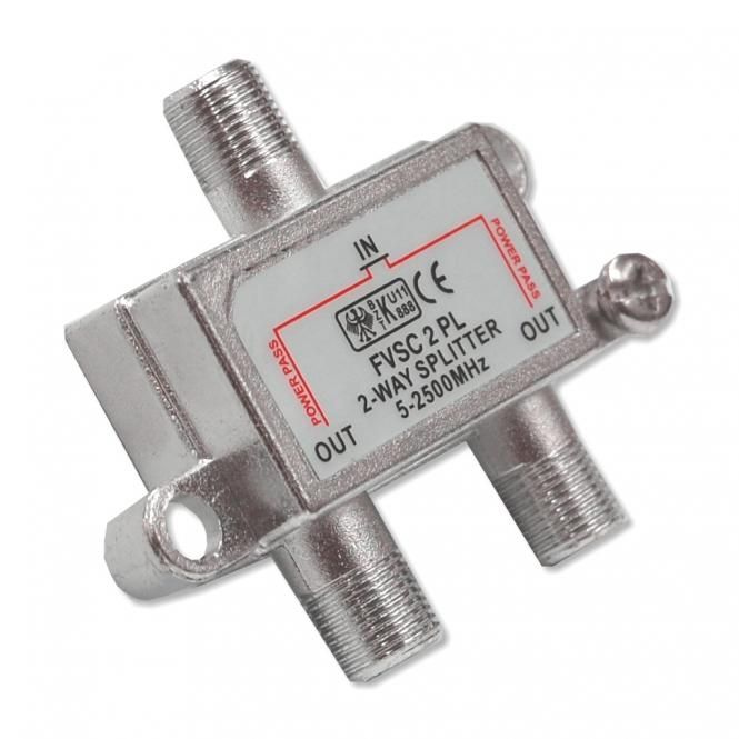 SAT-Verteiler 2-fach, Splitter, F-Anschlüsse von HMP