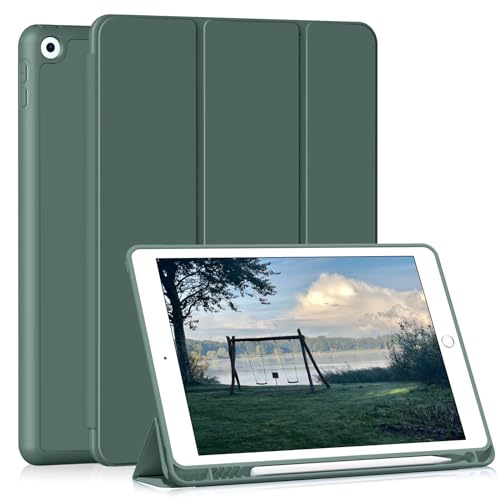 HMTDIYOU Hülle für iPad 9. Generation / 8. Generation / 7. Generation, Hülle mit Stifthalter für iPad 9. / 8. / 7. Generation 10.2 Zoll 2021/2020 / 2019, Weiche Silikon Schutzhülle, Grün HMTDIYOU Hülle für iPad 9. Generation / 8. Generation / 7. Generation, Hülle mit Stifthalter für iPad 9. / 8. / 7. Generation 10.2 Zoll 2021/2020 / 2019, Weiche Silikon Schutzhülle, Grün von HMTDIYOU