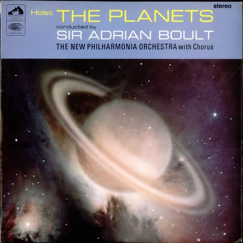 THE PLANETS HOLST 1967 VINYL LP SIR ADRIAN BOULT von HMV EMI