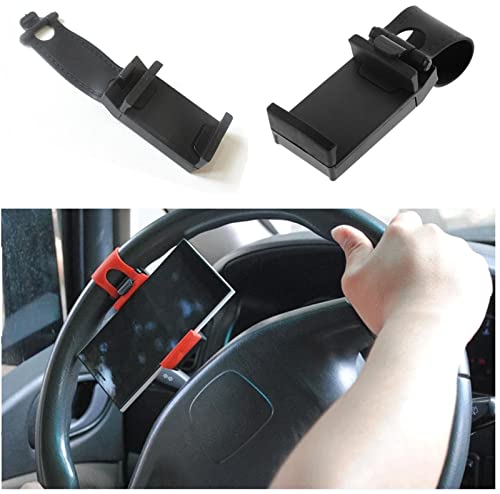 Handyhalterung Auto Handyhalter fürs Auto Lenkrad, Lenker Halterung Clip Halter Befestigung Mount für Smartphone Handyhalter Auto Lenkrad, Smartphone Handy Halterung Clip Auto Zubehör von HMYCL